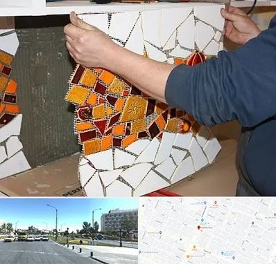 آموزشگاه کاشی شکسته در بلوار کلاهدوز مشهد