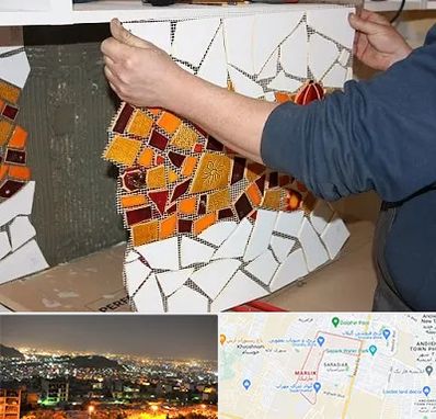 آموزشگاه کاشی شکسته در مارلیک کرج