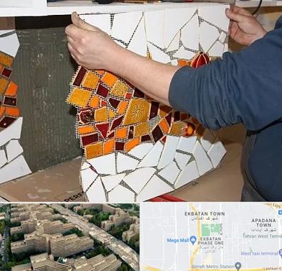 آموزشگاه کاشی شکسته در اکباتان 