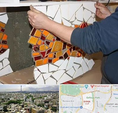 آموزشگاه کاشی شکسته در گیشا