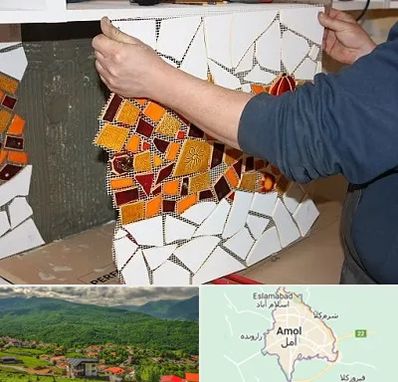 آموزشگاه کاشی شکسته در آمل