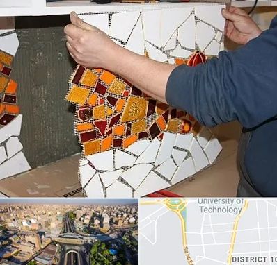 آموزشگاه کاشی شکسته در استاد معین