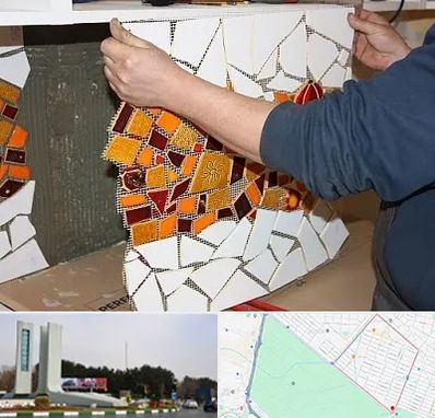 آموزشگاه کاشی شکسته در بلوار فلسیطین مشهد