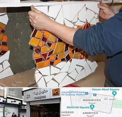 آموزشگاه کاشی شکسته در منیریه