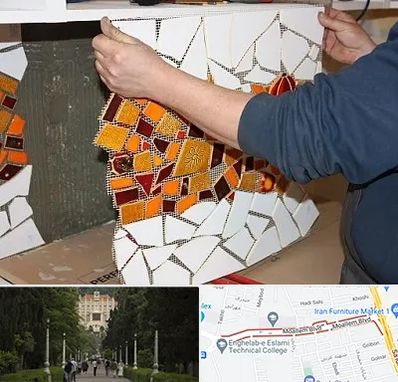 آموزشگاه کاشی شکسته در بلوار معلم رشت