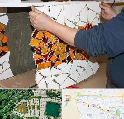 آموزشگاه کاشی شکسته در وکیل آباد مشهد