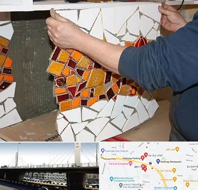 آموزشگاه کاشی شکسته در پارک وی