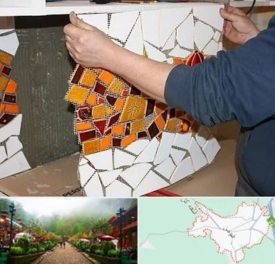 آموزشگاه کاشی شکسته در فومن