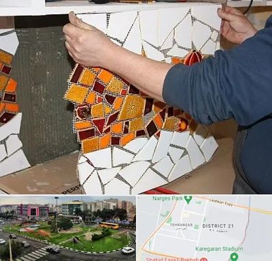 آموزشگاه کاشی شکسته در تهرانسر 