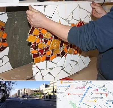 آموزشگاه کاشی شکسته در خیابان ملاصدرا شیراز