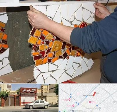 آموزشگاه کاشی شکسته در باجک قم