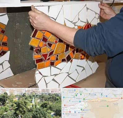 آموزشگاه کاشی شکسته در منطقه 13 تهران