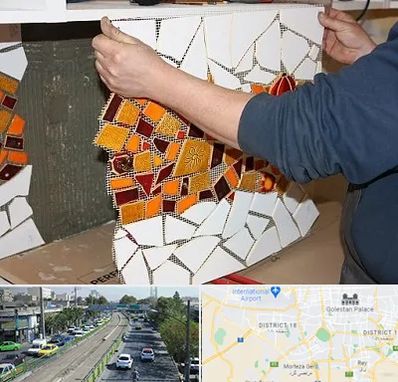 آموزشگاه کاشی شکسته در جنوب تهران