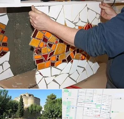 آموزشگاه کاشی شکسته در مرداویج اصفهان