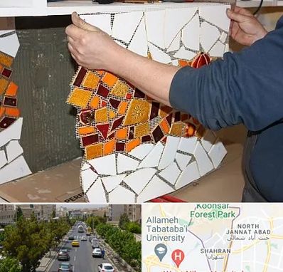 آموزشگاه کاشی شکسته در شهران 