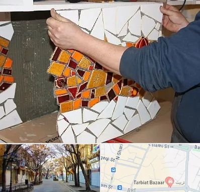 آموزشگاه کاشی شکسته در تربیت تبریز