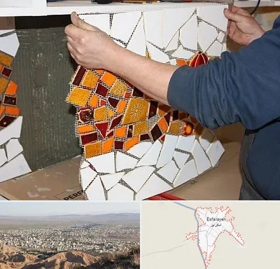 آموزشگاه کاشی شکسته در اسفراین