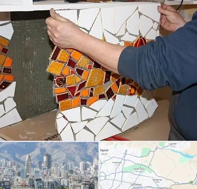 آموزشگاه کاشی شکسته در شمال شرق تهران
