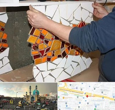 آموزشگاه کاشی شکسته در رسالت