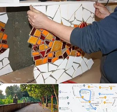 آموزشگاه کاشی شکسته در فلکه گاز رشت