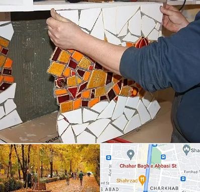 آموزشگاه کاشی شکسته در چهارباغ اصفهان
