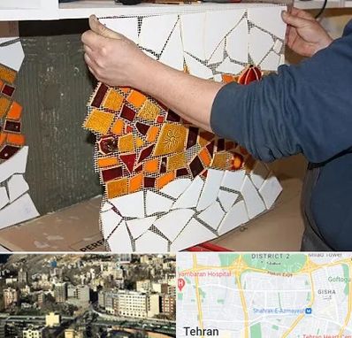 آموزشگاه کاشی شکسته در مرزداران 