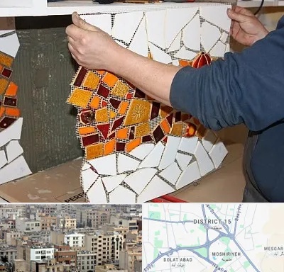 آموزشگاه کاشی شکسته در جنوب شرق تهران