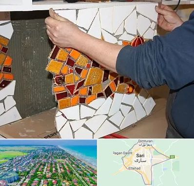 آموزشگاه کاشی شکسته در ساری