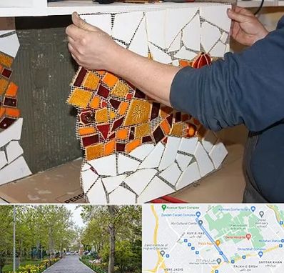 آموزشگاه کاشی شکسته در قدوسی غربی شیراز