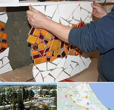 آموزشگاه کاشی شکسته در رودسر