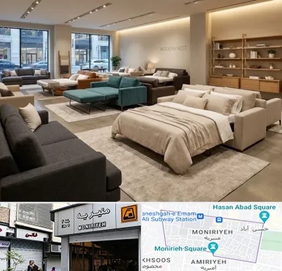 فروش مبل تخت خواب شو در منیریه 