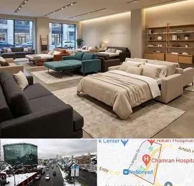 فروش مبل تخت خواب شو در اقدسیه 