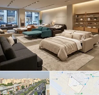 فروش مبل تخت خواب شو در کیانمهر کرج 