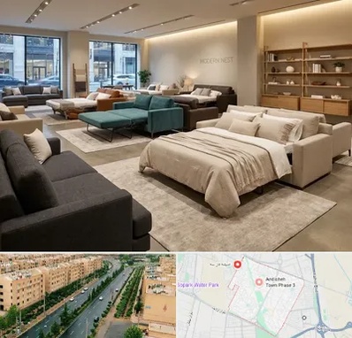 فروش مبل تخت خواب شو در فاز سه اندیشه