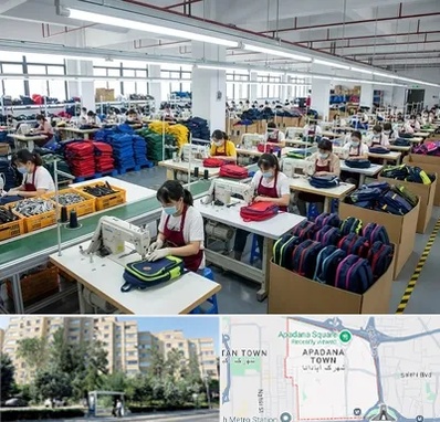 تولیدی کیف مدرسه در آپادانا