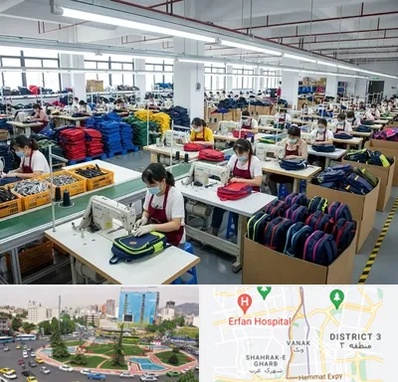 تولیدی کیف مدرسه در ونک 