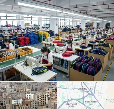 تولیدی کیف مدرسه در جنوب شرق تهران