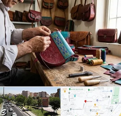 تولیدی کیف سنتی در شهرک آزمایش 