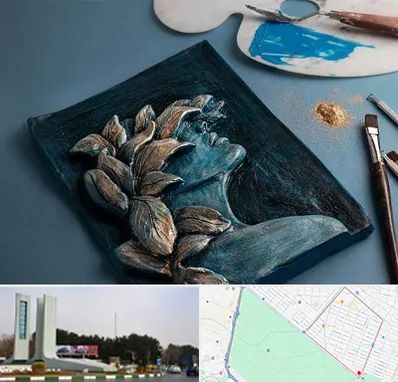 آموزشگاه نقش برجسته در بلوار فلسیطین مشهد