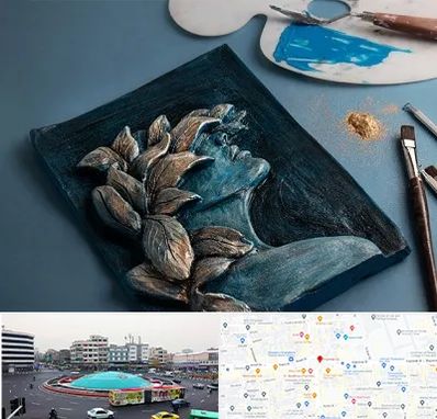 آموزشگاه نقش برجسته در میدان انقلاب