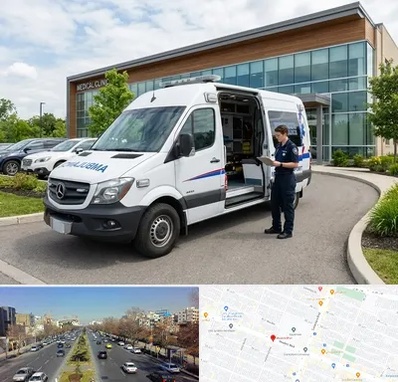 آمبولانس خصوصی در بلوار معلم مشهد