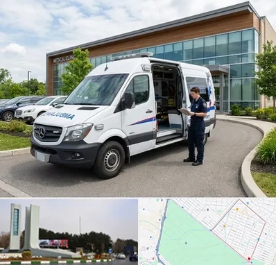 آمبولانس خصوصی در بلوار فلسیطین مشهد 