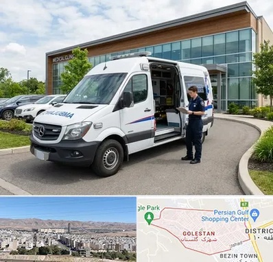 آمبولانس خصوصی در شهرک گلستان شیراز