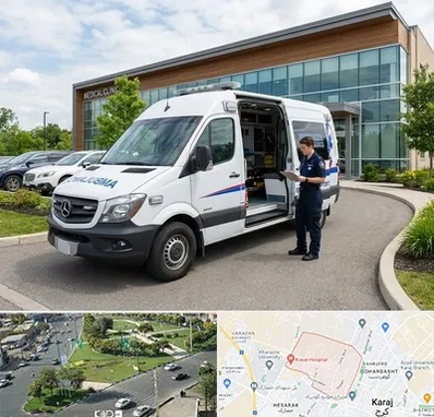 آمبولانس خصوصی در شاهین ویلا کرج