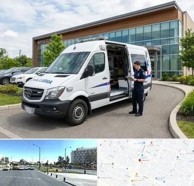 آمبولانس خصوصی در بلوار کلاهدوز مشهد