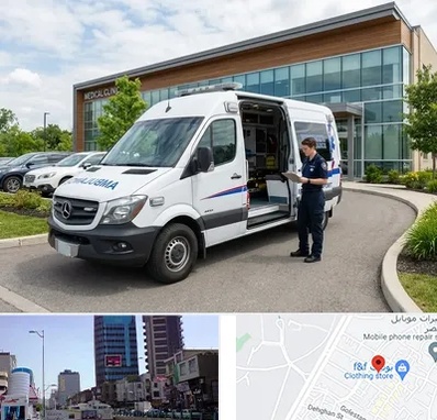 آمبولانس خصوصی در چهارراه طالقانی کرج