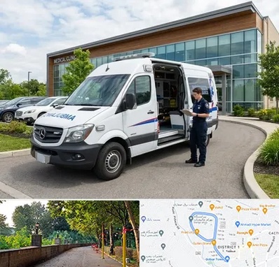 آمبولانس خصوصی در بلوار گیلان رشت