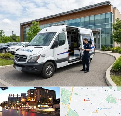 آمبولانس خصوصی در بلوار سجاد مشهد