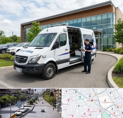 آمبولانس خصوصی در خیابان زند شیراز 