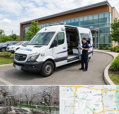 آمبولانس خصوصی در باغ فیض 